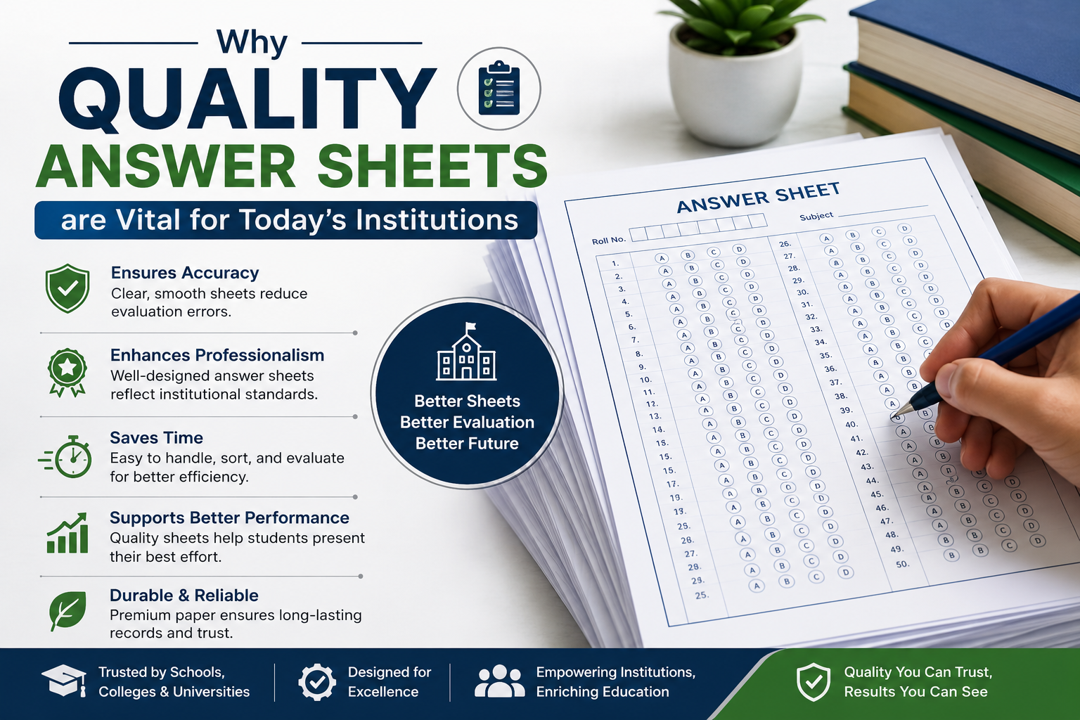 Why Quality Answer Sheets are Vital for Today's Institutions